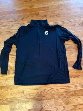 Sport-Tek Black Long Sleeve Quarter-Zip Shirt with G Logo
